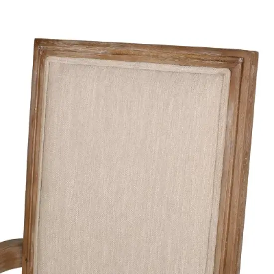 Set of 6 Maria French Country Wood Upholstered Dining Chairs - Christopher Knight Home image {8}