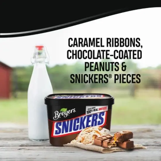 Breyers Snickers Ice Cream Dessert - 48oz image {3}