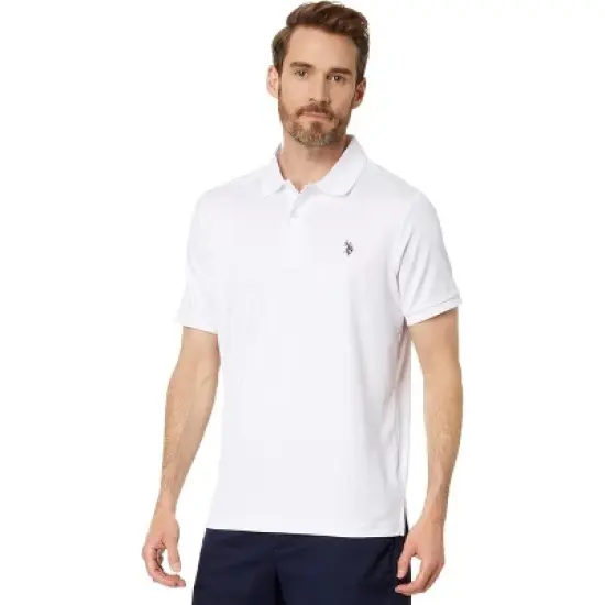 U.S. Polo Assn. Men's Short Sleeve Classic Fit Solid Stretch Polo Shirt image {6}