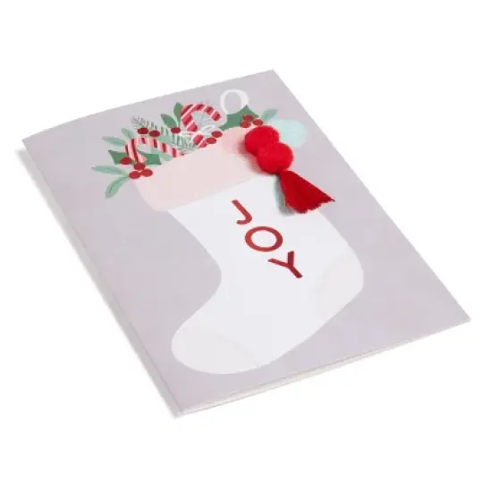 Minted 10ct 'Joy' Stocking Boxed Holiday Greeting Card Pack image {3}