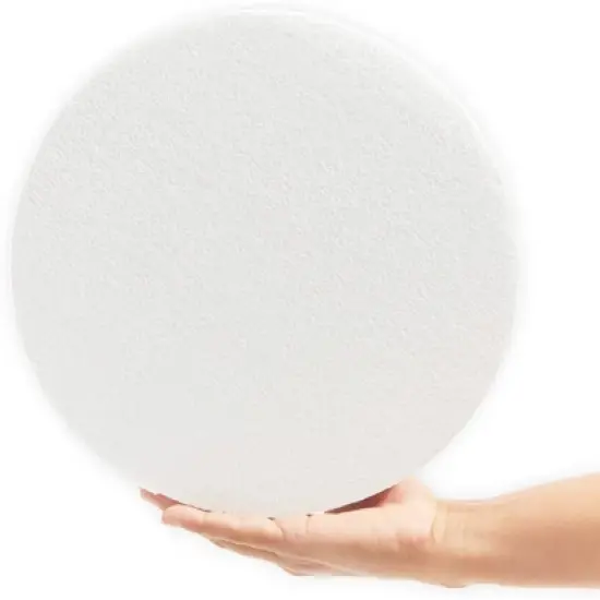 10"x10" Craft Foam Circles Round Polystyrene Foam Discs for Arts and Crafts, 3 Pieces Set image {1}