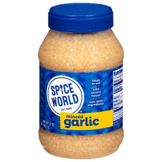 Spice World Minced Garlic - 32oz image {3}