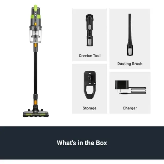 Eureka RapidClean Pro Cordless Vacuum Cleaner, Lightweight Stick Vacuum, Convenient Stick and Handheld Vac, Green, NEC285GR image {8}