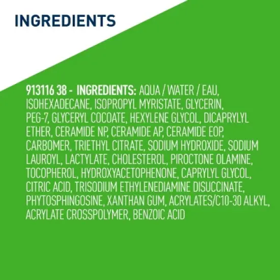 CeraVe Hydrating Makeup Remover Wipes, Plant Based Facial Cleansing Wipes for Sensitive Skin, Fragrance-Free - 25ct image {10}