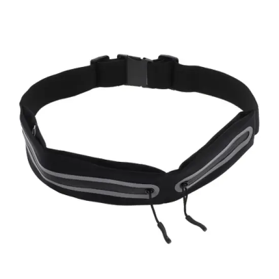 Unique Bargains Double Pocket Running Waist Pack 1 Pc image {4}