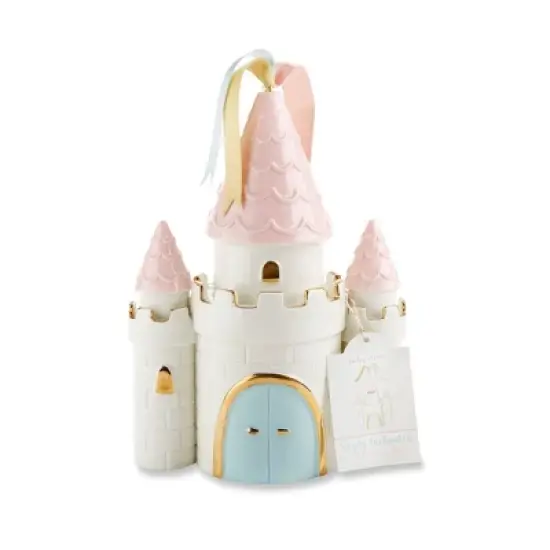 Baby Aspen 'Simply Enchanted' Princess Castle Ceramic Piggy Bank for Girls, Nursery Decor | BA21021NA image {7}