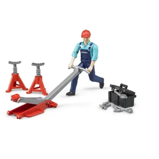 Bruder bworld Man with Repair Shop Accessories image {3}