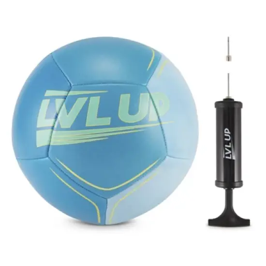 LVL UP Rigore Performance Deflated Soccer Ball Bundle Includes a Pump and Needle image {7}