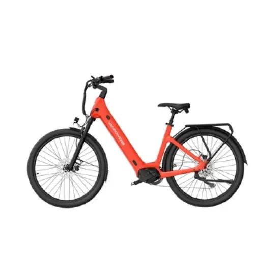Vanpowers Adult UrbanGlide Ultra 2.27' Step-Through Large Frame Electric Bike - Red image {3}