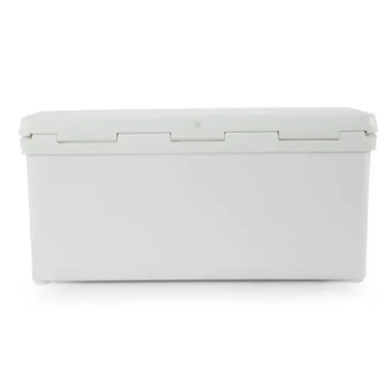 ENGEL High Performance 167-Quart Portable Durable Rotomolded Airtight 264 Can Hard Cooler and Ice Box for Camping, Sports Events, & Fishing, White image {3}