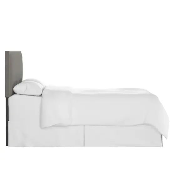 King Bella Nail Button Border Headboard Gray Linen/Pewter - Skyline Furniture image {2}