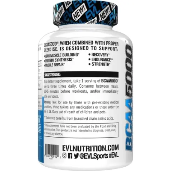 Evlution Nutrition BCAA5000 - Recovery & Endurance - 30 Servings image {2}