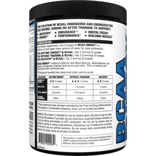 Evlution Nutrition BCAA Energy - Energy & Endurance image {2}