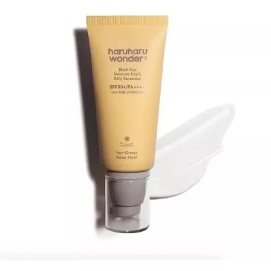 Haruharu Wonder Black Rice Moisture AiryFit Daily Sunscreen Unscented SPF 50 PA++++ (1.69 oz) Very High Sun Protection | Non-Greasy | Velvet Finish image {10}