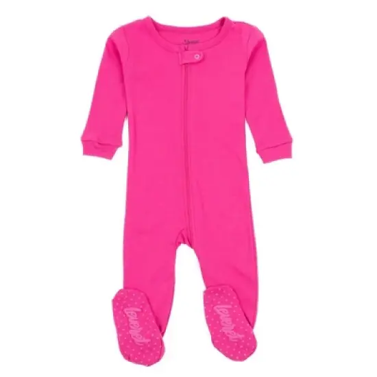 Leveret Toddler Footed Cotton Solid Classic Color Pajamas image {17}