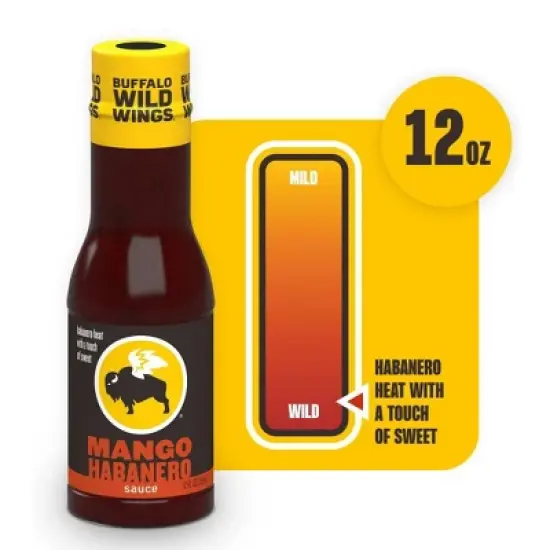 Buffalo Wild Wings Mango Habanero Sauce, 12 fl. oz. (Pack of 4) image {3}