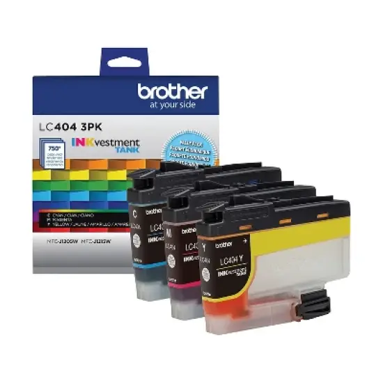 Brother LC4043PKS Cyan/Magenta/Yellow Standard Yield Ink Cartridges 3/Pack image {2}