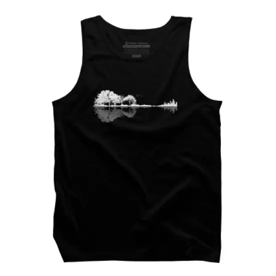 Men's Design By Humans Nature Guitar By Maryedenoa Tank Top image {4}