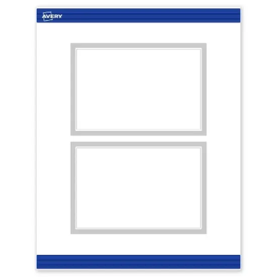Avery Rectangle Postcards, Silver Border, 4" x 6", 20ct image {9}