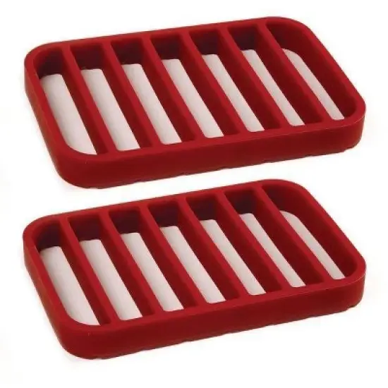 Norpro 9" x 6" Nonstick Silicone Rectangle Roast Rack and Trivet image {8}