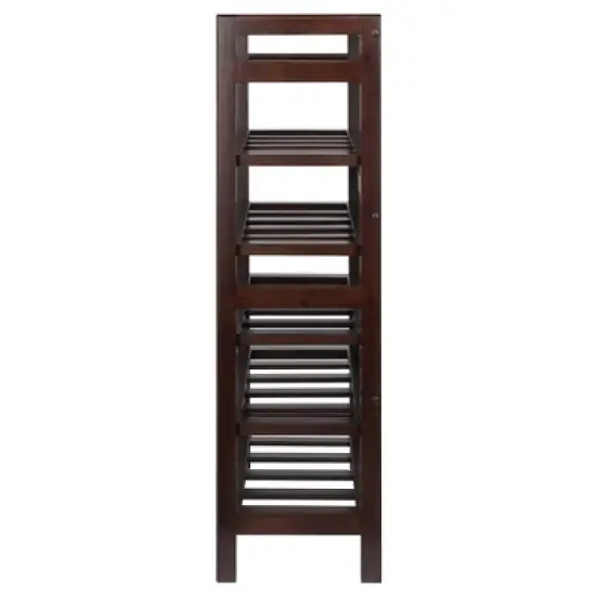 Silvi 30 Bottles Wine Rack Wood/Toasted Walnut - Winsome image {2}