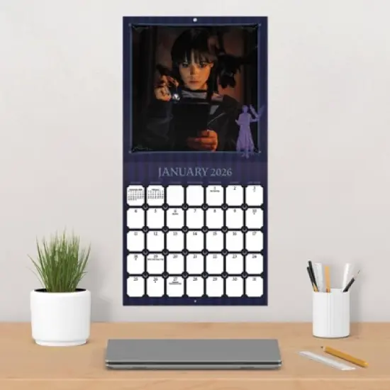 Netflix 2026 Wednesday 12"x12" Wall Calendar image {4}