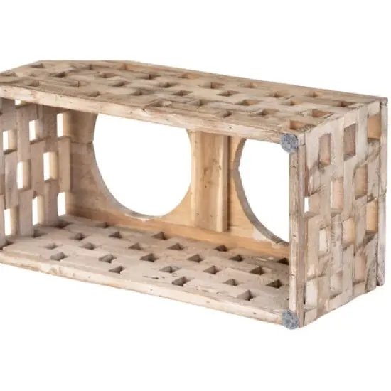 Huntley Pet Elevated Dog and Cat Double Bowl Feeder Stainless Steel Bowls (Berjen Block, Large) image {6}