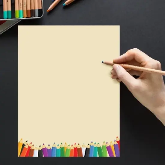 80ct Back To School Letterhead Ivory: Great Papers! Stationery Paper, 8.5x11", Unbound, Matte, School Supplies Deals image {2}