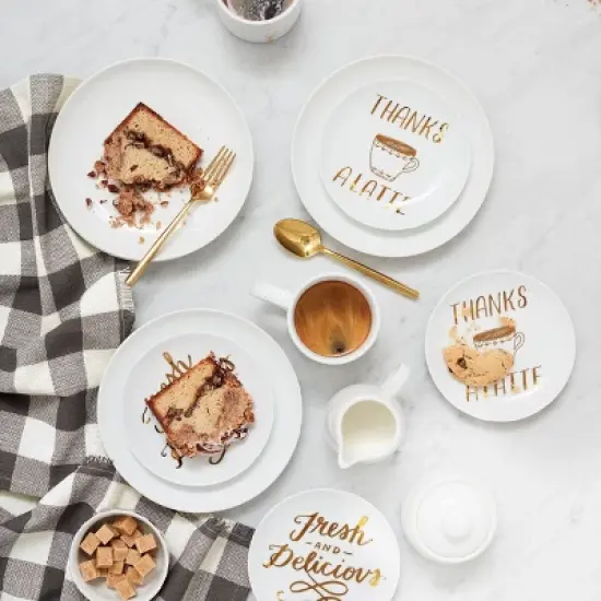 16pc Porcelain Coupe Dinnerware Set White - Threshold&trade; image {6}