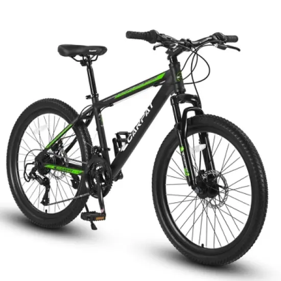 VASIP 26" Mountain Bike with Shimano 21-Speed, Disc Brakes, Steel Frame, Suspension for Adults & Teens image {8}