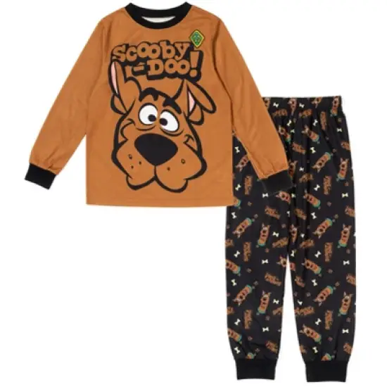 Scooby-Doo Scooby Doo Pullover Pajama Shirt and Pants Sleep Set Little Kid to Big Kid image {10}