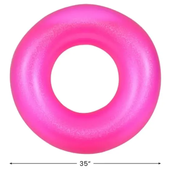 Pool Central Inflatable Inner Tube Pool Float - 35" - Pink image {3}