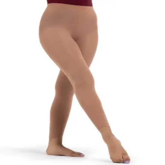 Capezio Women's Footless Tight w Self Knit Waist Band image {8}