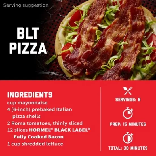 Hormel Fully Cooked Bacon Slices - 2.52oz image {9}