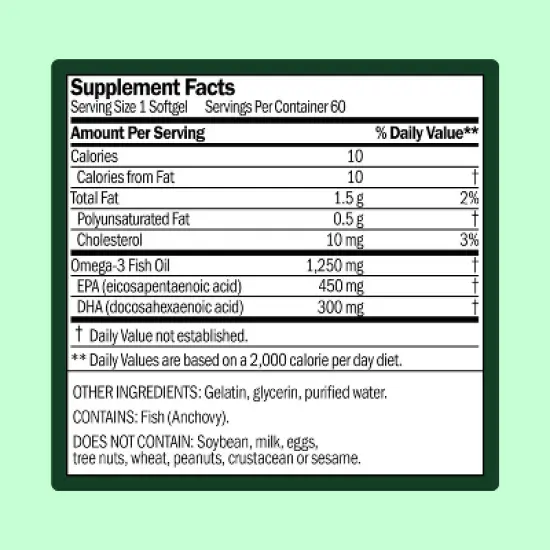 WellWithAll Omega-3 Softgels - 60ct image {4}