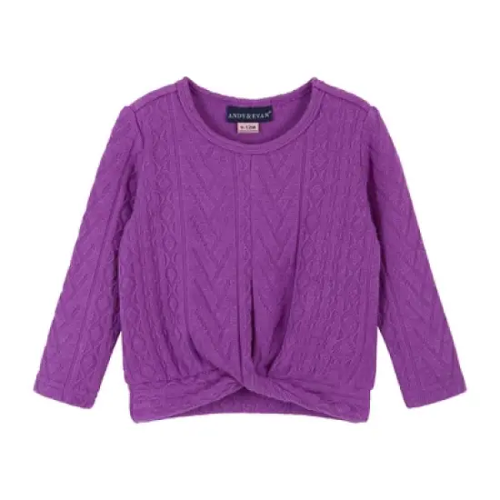 Andy & Evan  Infant  Girls Knit Flare Legging Set image {2}