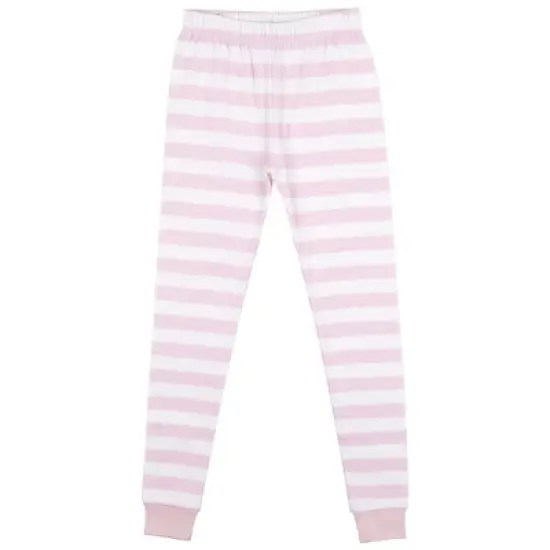 Animaniacs Dot and Hearts with Pink and White Stripe Pattern Youth Girl's Long Sleeve Pajama Set image {3}