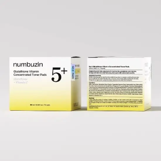 numbuzin No.5+ Glutathione Vitamin Concentrated Toner Pads - 70ct image {1}