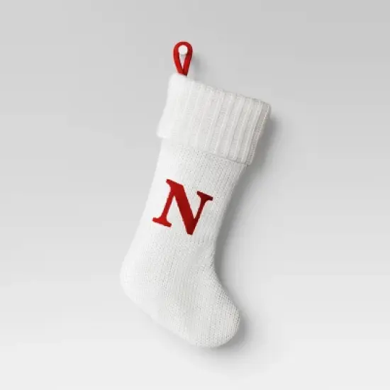 Knit Monogram Christmas Stocking White - Wondershop&trade; image {16}