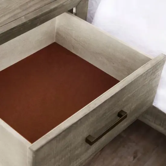 3pc Aurora Mid-Century Bedroom Set Gray - Abbyson Living image {9}