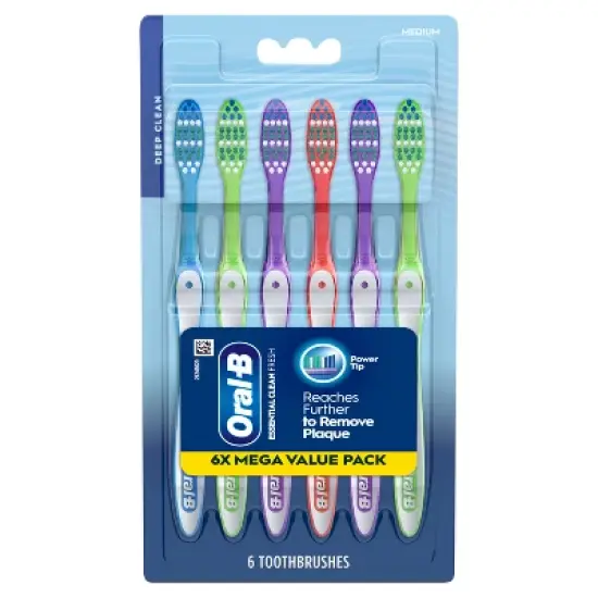 Oral-B Fresh and Clean Toothbrushes Medium - 6ct image {6}