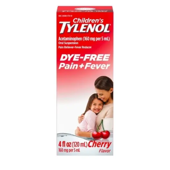 Children's Tylenol Dye-Free Pain + Fever Relief Liquid - Acetaminophen - Cherry - 4 fl oz image {11}