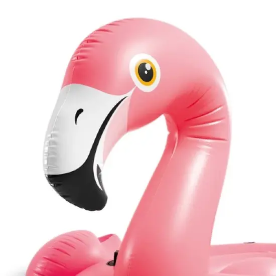 Intex 57288EP Giant Inflatable 80 Inch Mega Flamingo Ride On Pool Float (3 Pack) image {2}
