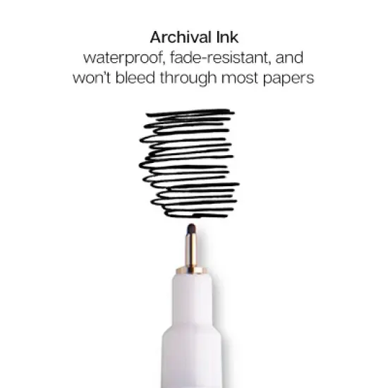 KINGART PRO Inkline Fine Line Pens , 6 pc image {3}
