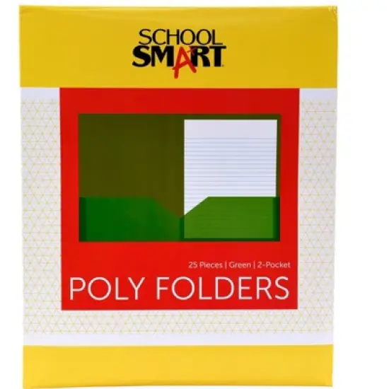 FOLDER SCHOOL SMART TWO-POCKET HEAVYWEIGHT POLY image {8}