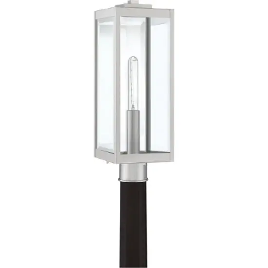 Quoizel Lighting Westover 1 - Light Post Light in  Stainless Steel image {1}