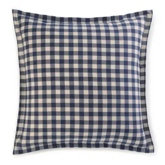 Navy Kingston Euro Pillow Sham Set - Eddie Bauer image {1}