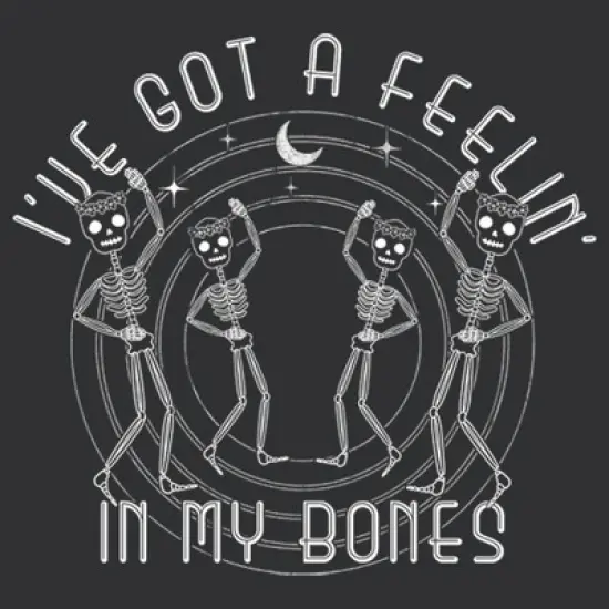 Women's Lost Gods Halloween I've Got a Feelin' in my Bones Racerback Tank Top image {1}
