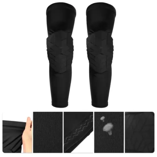 Unique Bargains Diamond Shape Knee Brace Protection Sponge Knee Pads Breathable Knee Support 1 Pair image {2}