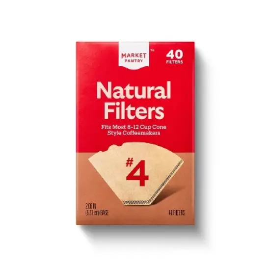 Natural Cone #4 Coffee Filters - 40ct - Market Pantry&trade; image {3}